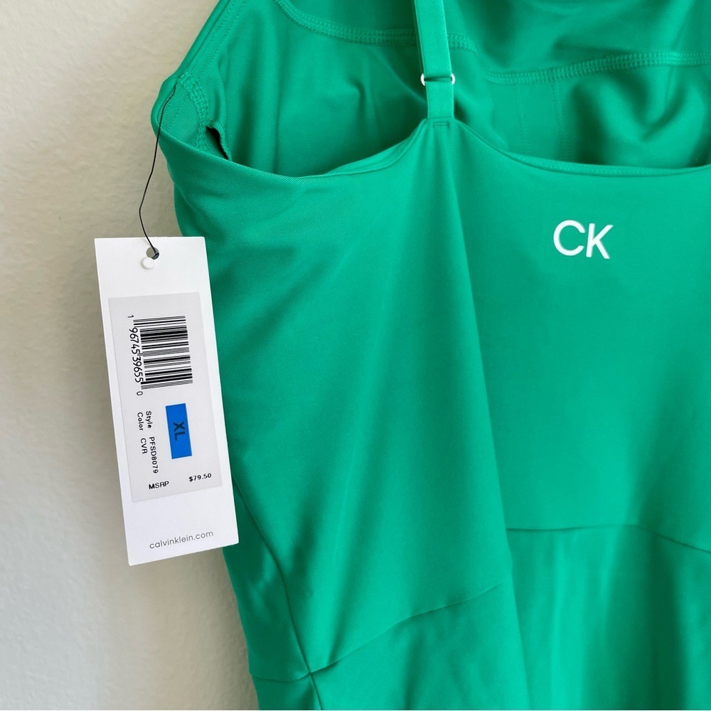 Calvin Klein I Womens Green Sleeveless Tennis Dress I Size XL I Athleisure - Picture 5 of 12